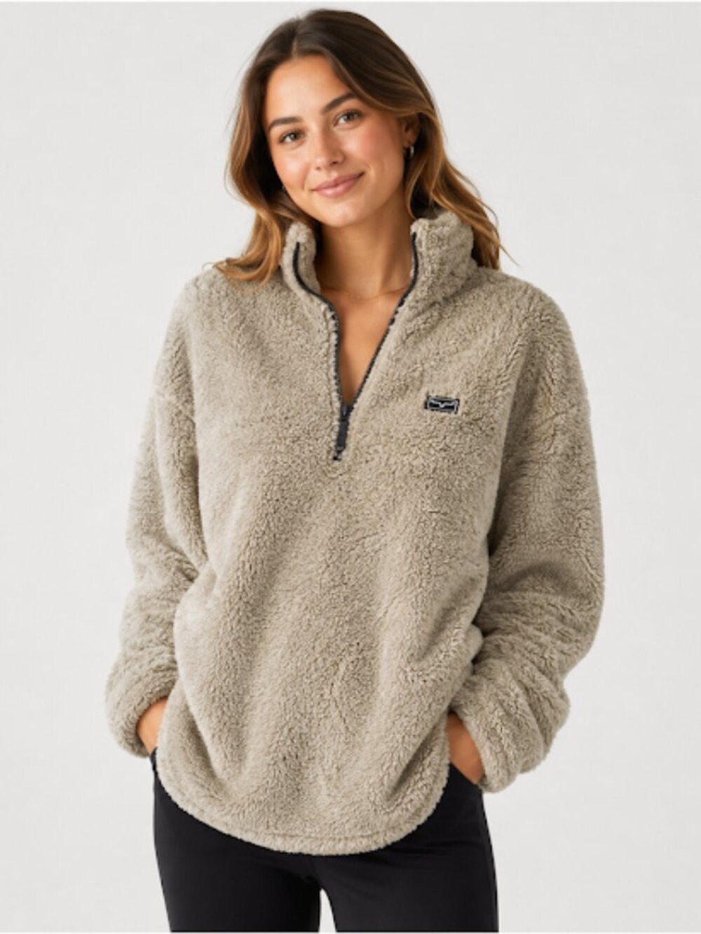 Kimes Ranch Western Uncomplicated Sherpa 1/4-Zip Pullover Fleece Size XXL